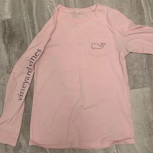 Vineyard vines light pink long sleeve